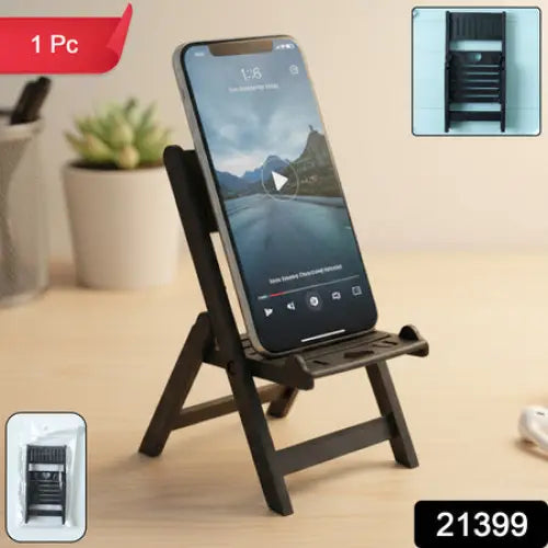 Mini Chair Shape Mobile Stand Holder (1 Pc Balck Color)