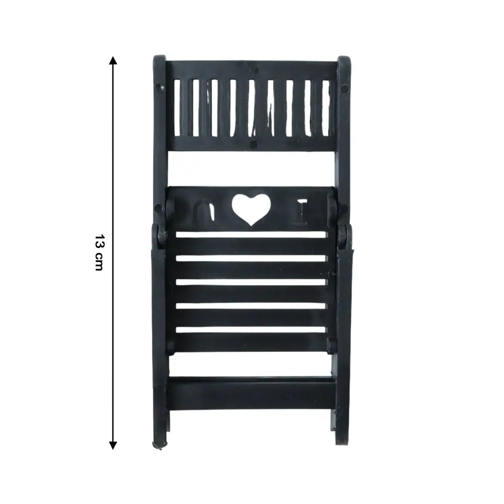 Mini Chair Shape Mobile Stand Holder (1 Pc  Balck Color)